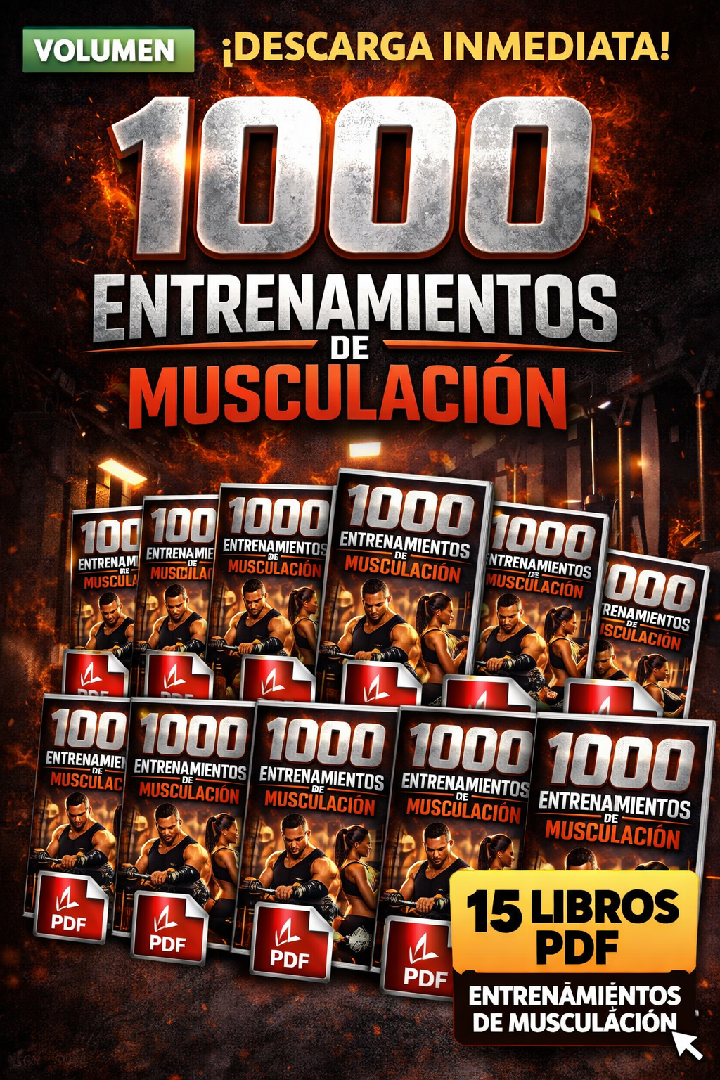 🔥 1000 Entrenamientos de Musculación + 15 Libros PDF | Rutinas Profesionales